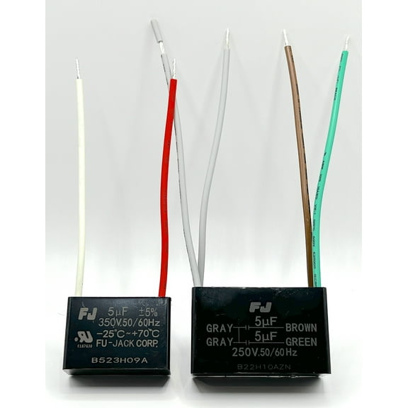 Casablanca Capacitor Set 6406204000 Hunter Ceiling Fan Capacitor 5uf/350v and 5uf 5uf