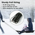 thumbnail image 6 of StarQualityBargain 2Pack Snow Sled with Handles and Ropes, Slippery Plastic Downhill Durable Snow Sled For Kids and Adults, Outdoor Fun, 48''x18'' - Black, 6 of 8