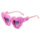 thumbnail image 3 of Gafas de sol en forma de corazón Sunnimix UV400 Rosado morado, 3 of 7