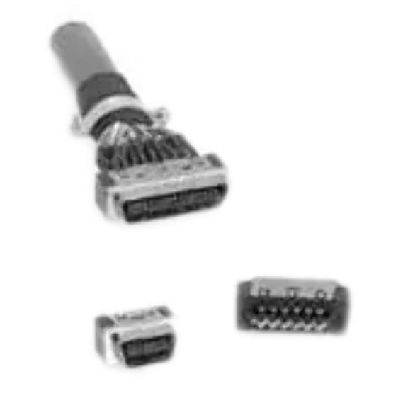 10136-3000VE Connector 36 Position Plug Free Hanging In Line Solder Cup