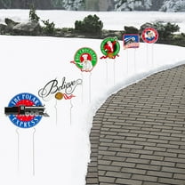 8" - 12" The Polar Express Christmas Corrugated Plastic Yard Signs - 6 pieces
