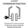 thumbnail image 3 of Lawrence Hardware Heavy-Duty Chrome Storeroom Door Lock Set with Key Lock, Keyed Alike 2 3/4", 3 of 3