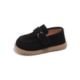 thumbnail image 5 of hengsof Girls' Spring Summer Fashionable Flats Adjustable Hook Loop Children's Casual Dress Shoes Solid Color Soft Soled Formal Shoes, 5 of 6