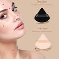 thumbnail image 2 of Powder Puff Makeup –3PCS Velvety Soft Triangle Puffs Face Powder and Cosmetic Foundation – Multipurpose Makeup use, 2 of 4