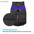 thumbnail image 6 of BadPiggies Waterproof Cold-proof Dog Warm Vest Jacket Coat Winter Clothes for Small Medium Large Dogs Pets (XL, Purple), 6 of 7