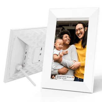 Polaroid 10 WiFi Digital Picture Frame - Electronic LCD, Brushed