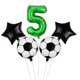 thumbnail image 5 of Set de globos de fútbol para fiesta de 5.º cumpleaños, 32", 5 of 7