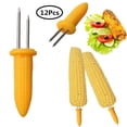 thumbnail image 1 of 9 Soportes de Acero inoxidable para Barbacoa y Maíz, Bonitos Pinchos con forma de Maíz, de Aislamiento Térmico, Accesorios Prescicos para Barbacoa, 1 of 7