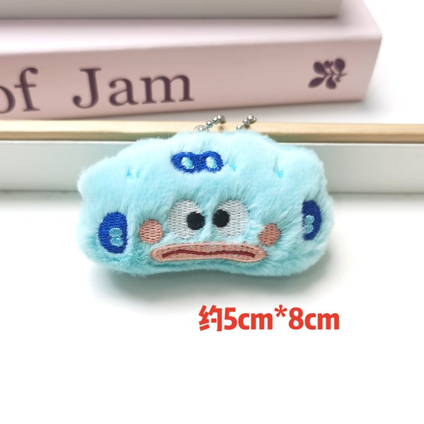 Cute Plush Sanrio Yugui Dog KT Cat Ugly Fish Plush Pendant Brooch Keychain Clothing Shoes and Socks Wristbands