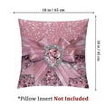thumbnail image 4 of BANET ( ) Reversible Throw Pillow Covers Pastel Pink Square Cushion Covers Set of 2 for Kids Pillow Covers Home Decor Dreamy 18x18in, 4 of 7