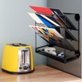 G·PEH 4Tier File Holder Wall File Organizer, File Holder for Refrigerator, No