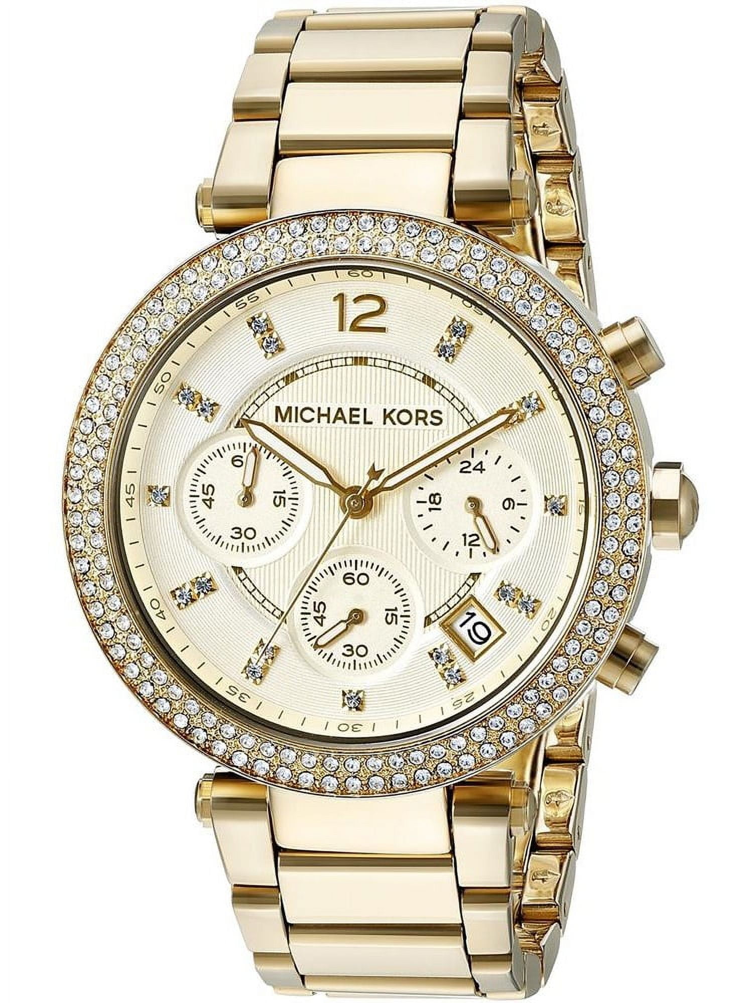 Michael Kors 39mm Chronograph Watch MK2556 Michael Kors Ladies Chronograph Watch MK5076 - YouTube main image 2