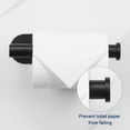 thumbnail image 4 of RUseeN Toilet Paper Holder, Wall Mount, Upgraded Adhesive Toilet Roll Holder, no Drilling, Bathroom, Kitchen, Toilet, RV, Stainless Steel, Rustproof (Black, 2 Pack), 4 of 8
