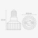 thumbnail image 4 of 4x Socket Adapter - E14 To Gu10 Sockets Converter - Bayonet Base Lamp Holder Adapter For Halogen Led Bulb, 4 of 4