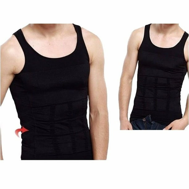 Camiseta de tirantes negra hombre sale