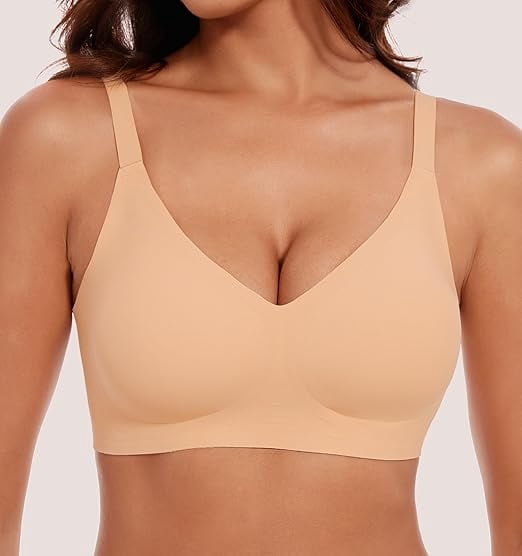 HBlife Bra for Women No Underwire Comfort Seamless Bras Push Up Wireless Bras Full Coverage Bralettes, Bra Extender