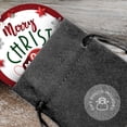 thumbnail image 4 of 2020 Christmas Ornament, Merry Christmask 2020 Ornament, Large 3.75" Round Metal Ornament, Velvet Pouch Included by Soul Décor, 4 of 7