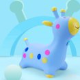 thumbnail image 2 of Trémie Gonflable Rebondissante Girafe pour les Enfants, les Tout-Petits, les Garçons, les Filles-Couleur Bleue, 2 of 2