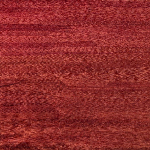 Ahgly Company Machine Washable Indoor Square Abstract Red Area Rugs, 4' Square