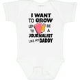 thumbnail image 3 of Inktastic I Want to Grow Up to Be a Journalist Like My Daddy Boys or Girls Baby Bodysuit, 3 of 5