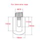 thumbnail image 3 of 2x 2pcs 316 Adaptador de Malla de Alambre de Material Acero Inoxidable Malla de Alambre Clip Cruzado de 3 Mm, 3 of 5