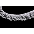 thumbnail image 2 of Altotux 1" White Floral Ruffled Raschel Lace Trim Lot Notions By 10 Yards, 2 of 2
