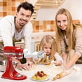 thumbnail image 6 of INSMART 6-in-1 Pasta Maker Attachment for KitchenAid Stand Mixer Stainless Steel and ABS Noodle Press with 6 Dies for Spaghetti Fettuccine and Cleaning Brush, 6 of 7