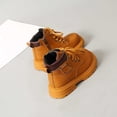 thumbnail image 6 of BRGZLK Kids Lace Up Ankle Boots 2026 Autumn Winter Round Toe No-Slip Comfort Casual Warm Snow Booties with Side Zipper Toddler Boys Girls Shoes for Outdoor Brown 3-3.5 Years, 6 of 8