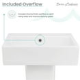 thumbnail image 5 of Concorde 21" Two-Piece Wall-Mount Bathroom Sink, 5 of 12