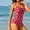 Red bathing suits for women, variant on Wycnly Womens Swimsuits Tankini for Women Tankini One Piece Swimsuit Summer Beach Fashion Polka Dot Print Ruched Slim Modest Swim Suit Bathing Suits