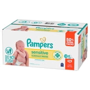 Pampers Sensitive Baby Wipes 12 Pack, 672 Wipes (Select for More Options)
