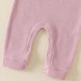 thumbnail image 6 of Sleeveless Solid Romper for Toddler Baby Girl Boy Cotton Fly Sleeve Jumpsuit, 6 of 6