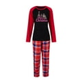 thumbnail image 2 of Awdenio Christmas Pajamas for Family Matching Sets Long Sleeve Printed Top and Plaid Bottom Holiday Family Comfy PJs Sleepwear Sets of the day, 2 of 4