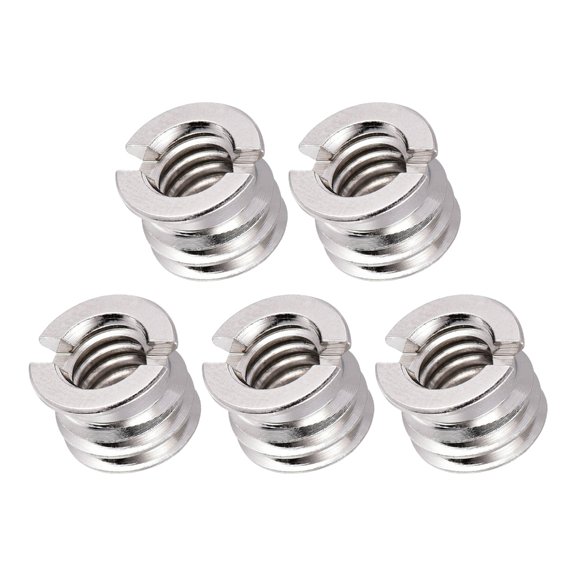 MANNYA 1. 1/4" to 3/8" Metal Tripod Adapter Nut Tool-Free Installation DSLR Camera Mount Accessory Compact Design