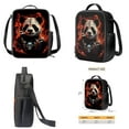 thumbnail image 4 of Xixirimido Cool Panda and Skull Print Kids Backpack Set for Boys Girls 17in School Backpack & Lunch Bag & Pencil Bag 3 in 1 Set for School Picnic Travel Daypack, 4 of 6