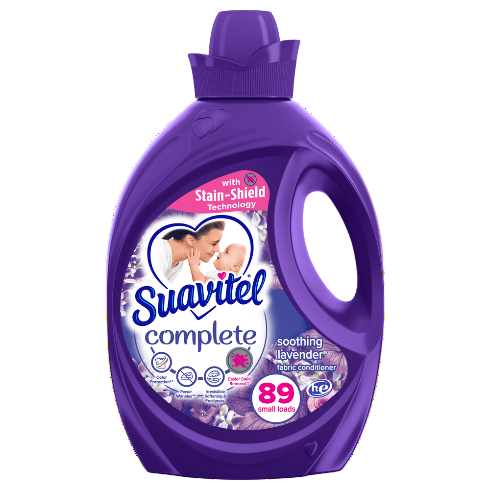 Suavitel Complete Fabric Softener, Lavender, 89 Small Loads Walmart