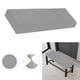 thumbnail image 3 of Cojín de Asiento de Banco Sunnimix Funda para Comedor Sala de Estar Lavable Gris Cubierta de Banco Rectangular, 3 of 8