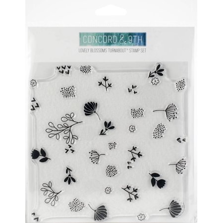 UPC: 0090222399143 | Concord & 9th Clear Stamps 6 X6 -Lovely Blossoms Turnabout