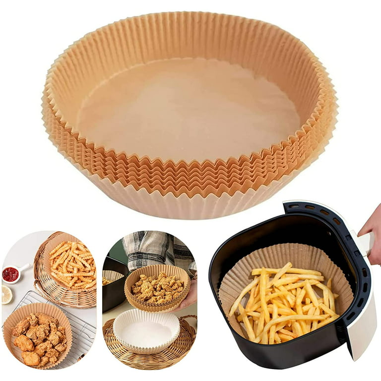 Air fryer liners, 6.3 inches 50PCS Air Fryer Paper Liners Air Fryer  Disposable Paper Liner Non-Stick, Oil-Proof, Water-Proof. Food Grade Baking  Paper for Roasting Microwave - Yahoo Shopping