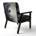 thumbnail image 5 of Designart "Black White Spiral Pattern" Upholstered Modern & Contemporary Accent Chair and Abstract Arm Chair - Multiple Color & Pattern, 5 of 7