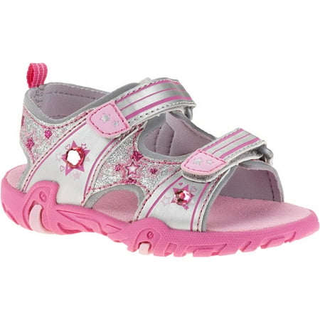 Faded Glory - Toddler Girls' Lucy Fastener Sandals - Walmart.com