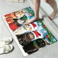 thumbnail image 4 of YIMEIS Christmas Cats Kitchen Decor Set of 2 Christmas Fall Kitchen Rugs, Xmas Decorative Farmhouse Floor Mats for Home Kitchen Dining Room Decorations - 16''*24'' and 17''*47'' inch, 4 of 10