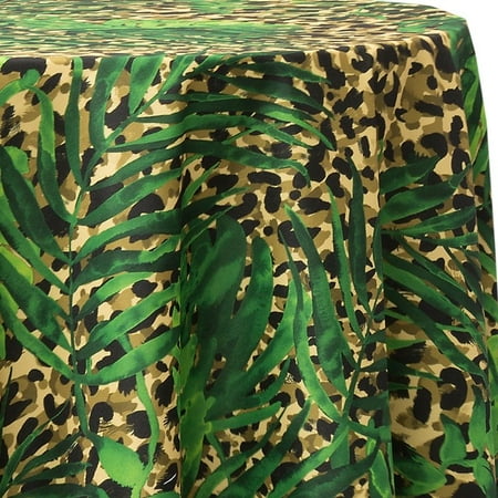 

Ultimate Textile Skin Palm Camo 102-Inch Round Patterned Tablecloth