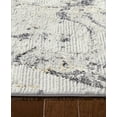 thumbnail image 6 of TOWN & COUNTRY LUXE Opaline Bold Marble Area Rug with Glam Metallic Ribbed Texture Pile, Charcoal Grey, 7'10"x10'2", 6 of 10