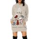 thumbnail image 4 of Vestido con capucha para mujer, jersey con estampado navideño de Papá Noel, suéter sexy informal para mujer, sudaderas con capucha para mujer de otoño e invierno, 4 of 4