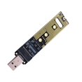thumbnail image 2 of Adaptador M.2 SSD a USB 3,1, piezas de accesorios de computadora, SSD portátil de alto rendimiento, USB 3,1, Plug and Play, Chip Jms583, lector jinwen Adaptador SSD a USB, 2 of 6