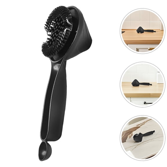 NICERIO Soft Bristle Coffee Machine Brush Black for Home and Office Espresso Equipment