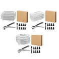thumbnail image 2 of Three layer Stackable Mesh Stainless steel Dehydration Rack for Air Fryers, 2 of 9