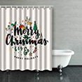 thumbnail image 1 of ABPHQTO Navidad Invierno Vacaciones Saludo Cortina de ducha Poliéster Cortina de baño 150x180 cm, 1 of 1