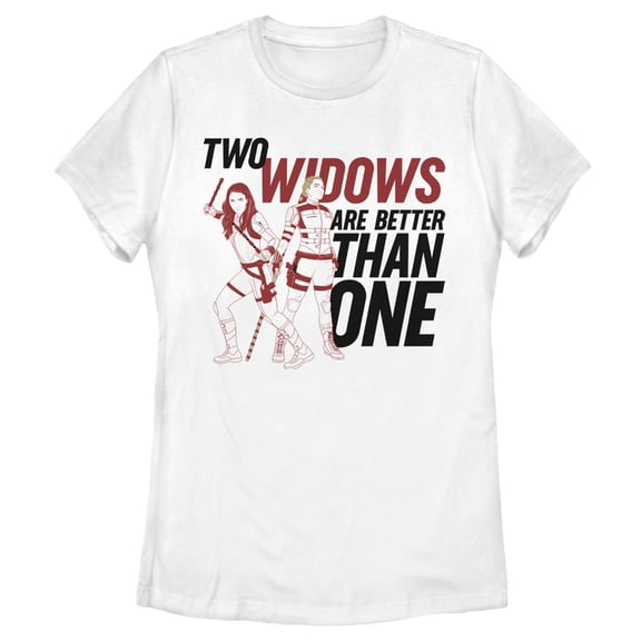 Women's Marvel Black Widow Better Together  Graphic Tee White Small